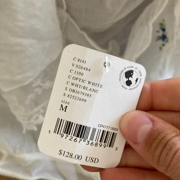 NWT Intimately Free People Bali Honeydew Bodysuit Optic White Sz M - Picture 12 of 12